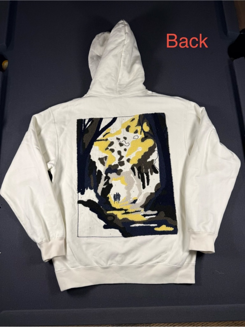 Nike Cream Hoodie Forum Shops Las Vegas Custom Embroidered Scenic Back Small